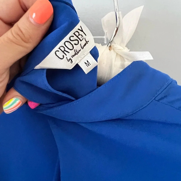 Crosby By Mollie Burch Blue Blouse - Picture 3 of 3